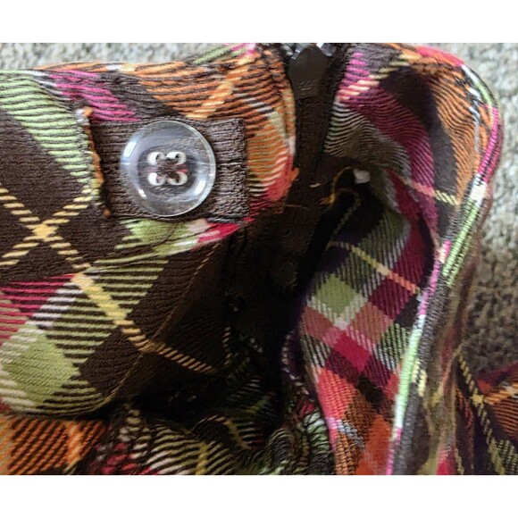 Gymboree Girls Size 10 Skirt Sweater Outfit Yellow Plaid Short Sleeve Buttons - Picture 7 of 10